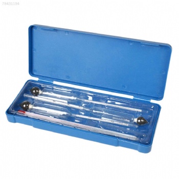 Hydrometer Alcohol Meter Tester 0-100% + Thermometer